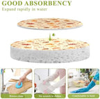 Autumn Leaves Berries Dish Scrub Sponges Kitchen Fall Acorns Non Scratch Reusable Compressed Cellulose Sponge Hanging for Household Cleaning Washing Dishes Pots and Pans 3 Pack - Image 3