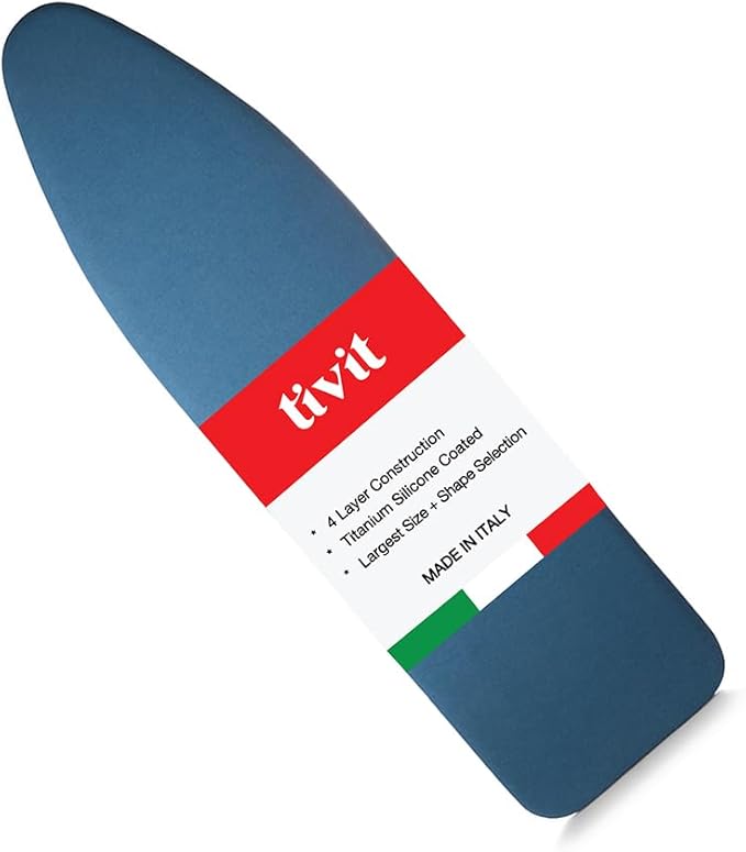 TIVIT Ironing Board Cover 18 x 50, Performance Grade Titanium Coated Pro Grip by TIVIT
