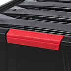 IRIS USA 4-Pack 54 Quart Storage Bins with Lids, Black
