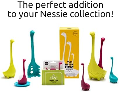 OTOTO Papa Nessie Pasta Server, Spaghetti Spoon - Food Grade & BPA Free Pasta Spoon Server - Dishwasher Safe & Heat Resistant Spaghetti Server, Pasta Fork 11.22x3.35x2.17 in