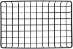 G.E.T. WB-962-MG Rectangular Metal Storage Wire Basket for Pantry, Produce and More, 9" x 6" x 2", Gray