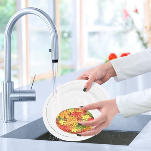 Autumn Leaves Dish Scrub Sponges Kitchen Fall Non Scratch Reusable Compressed Cellulose Sponge Hanging for Household Cleaning Washing Dishes Pots and Pans 3 Pack - Image 7
