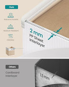 SONGMICS Storage Cubes, Set of 6 Foldable Organizer Boxes with Handles