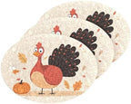 YETTASBIN Thanksgiving Turkey 3PCS Wood Pulp Scrub Sponges, Reusable Absorbent Household Cleaning Sponge Non-Scratch Kitchen Dish Sponges, Multi-Surface Safe Scrubber for Nonstick Pans, Pots by Unknown