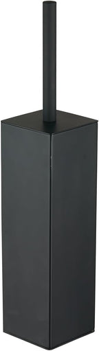 Matte Black Square Stainless Steel Toilet Brush by Unknown