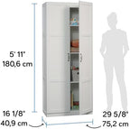 Sauder Select Storage Cabinet/ Pantry cabinets, White finish