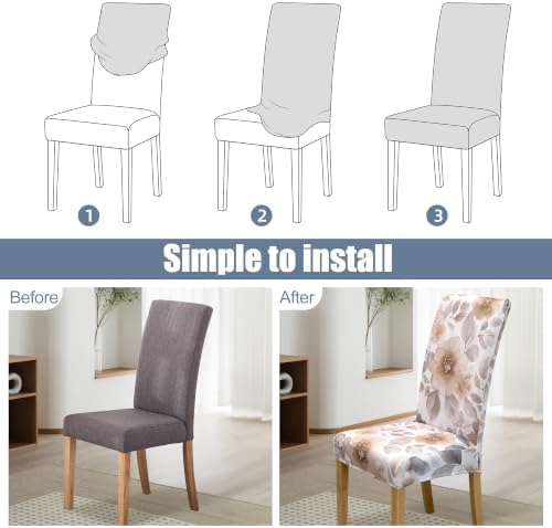 Dining Chair Covers, Stretch Seat Covers, Washable Furniture Protector