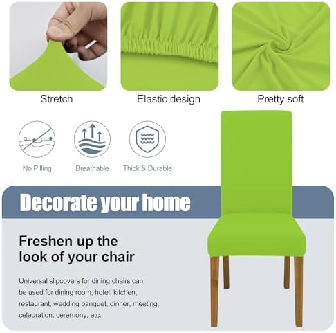 Dining Chair Covers, Stretch Seat Covers, Washable Furniture Protector