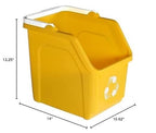 6 Gallon Stackable Recycling Bins - Image 9