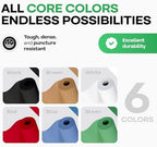 Assorted Colors Construction Paper, Set of 6 Rolls 18" x 1200" (100 ft) - USA-Made Quality Natural Multi-Color Paper for Gift Wrapping, Kids' Arts & Crafts, School & DIY Projects by IDL Packaging