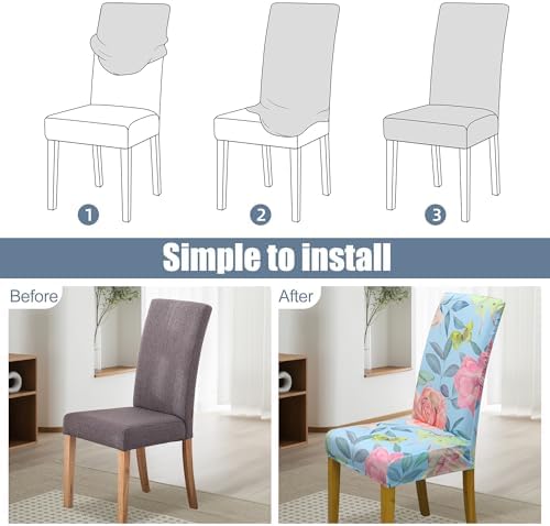 Dining Chair Covers, Stretch Seat Covers, Washable Furniture Protector