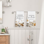Christian Fall Floral Kitchen Towels Decorative 16x24 Set of 2 - Image 4