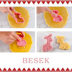 BESEK Animal Cookie Cutters for Kids: Safari Zoo Animals 8 PCS Cookie Cutters Set with Lion, Giraffe, Hippo, Elephant, Crocodile, Zebra, Tiger, Monkey etc. (Gift Box) - Image 4