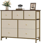 OLIXIS 7 Drawer Fabric Dresser, Storage Tower for Bedroom and Closet