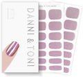 DANNI & TONI Semi Cured Gel Nail Strips Holographic Rainbow Laser Glitter Gel Nail Wraps 28 Stickers | Iridescent Charm