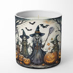 Caroline's Treasures DAC2285CDL Witches Spooky Halloween Decorative Soy Candle Nature Soy Wax Essential Oil Home Decor Ideal for Bedroom Kitchen Bath Office Gift, 10 oz