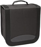 Amazon Basics Polyester CD/DVD Portable Storage Binder,400-capacity,Black,(Pack of 3)