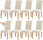 BIETYONE Waterproof Dining Chair Covers, Stretch Seat Protector, Washable