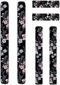 3 Pair of Floral Fridge Door Handle Covers Oven Refrigerator Door Handle Cover, Keep Fingertips Dust Food Stains Decor Protector Microwave Oven with Handle