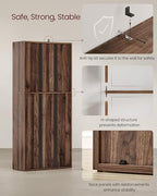 VASAGLE 5-Tier Bookshelf, Storage Organizer, 23.6 x 9.4 x 52.8 Inches