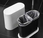 IEEK 12 Liter Rectangular Plastic Trash Can - Image 2