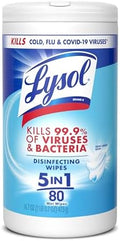 Lysol Disinfecting Wipes, Multi-Surface Cleaner, Crisp Linen, 80 ct.