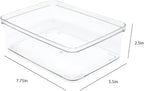 Isaac Jacobs 5-Pack Small Clear Storage Bins, Plastic Organizer - Image 3