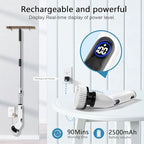 TUYU Electric Spin Scrubber,8 Replaceable Brush Heads for Home
