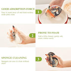 YETTASBIN Thanksgiving Turkey 3PCS Wood Pulp Scrub Sponges, Reusable Absorbent Household Cleaning Sponge Non-Scratch Kitchen Dish Sponges, Multi-Surface Safe Scrubber for Nonstick Pans, Pots - Image 4