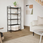 SONGMICS 5-Tier Steel Storage Rack, Shelving Unit with X Side Frames