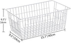 SANNO Freezer Baskets Wire Storage Baskets Closet Baskets Bin Farmhouse - Image 3