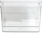 Isaac Jacobs 2-Pack Extra-Large Clear Storage Bins w/Cutout Handles, Plastic - Image 5