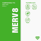 Aerostar 6x12x1 MERV 8 Pleated Air Filter, AC Furnace Air Filter, 6 Pack - Image 3