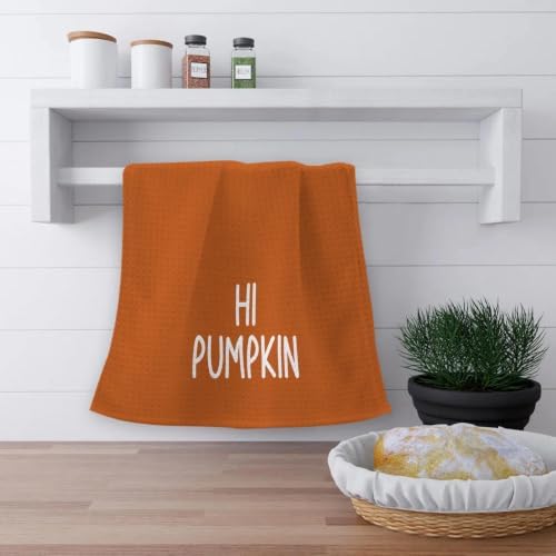 OHSUL Fall Colorful Pumpkin Kitchen Dish Towels Dishcloth 16x24 Set of 2 - Image 3