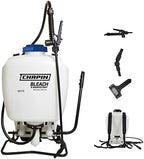 Chapin International 60175 4 Gallon Backpack Sprayer for Bleach & Disinfecting, Made in the USA, 1-Pack, Translucent White