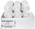 Aluf Plastics 60 Gal Clear Trash Bags, 22 Micron (EQ.), 38" x 60" (150 Pk)