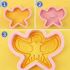 8 Pcs Happy Birthday Cookie Molds New Year Spring Festival 3D Biscuit Mould Baking Tool Easter Cartoon Stamps for Biscuits (Chinese Festival) - Image 2
