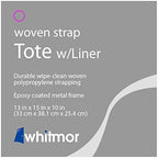 Whitmor Woven Strap Storage Tote Basket with Liner - Espresso