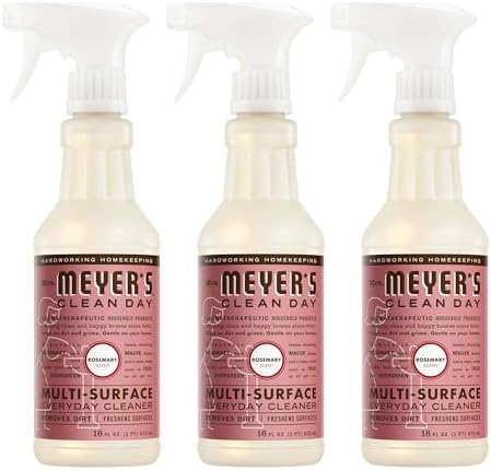 MRS. MEYER'S CLEAN DAY Multi-Surface Everyday Cleaner, Rosemary Scent, 16 Ounce Bottle, Pack of 3
