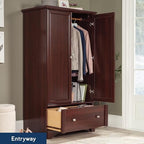 Sauder Palladia Armoire, Select Cherry finish