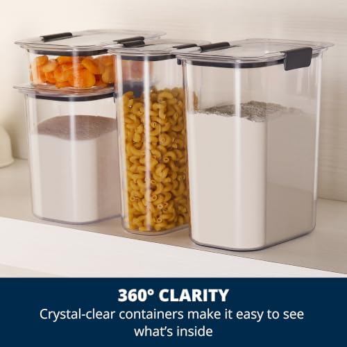 Rubbermaid Brilliance Pantry Airtight Food Storage Container, BPA-Free 7.8 Cup, Ideal for Brown Sugar - Efficient, Leak-Proof and Dishwasher-safe