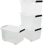 4-Pack Clear Plastic Storage Bins - Image 7