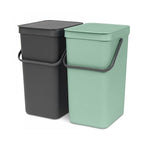 Brabantia Sort & Go Built-in Cupboard Recycling Cans Double Door Mounted Trash - Image 2