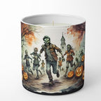 Caroline's Treasures DAC2290CDL Zombies Spooky Halloween Decorative Soy Candle Nature Soy Wax Essential Oil Home Decor Ideal for Bedroom Kitchen Bath Office Gift, 10 oz
