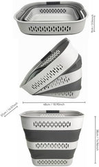 SAMMART 40L Collapsible Plastic Laundry Basket - Image 2