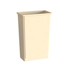 23 Gallon Beige Slim Jim Trash Can by Krollen+Industrial