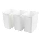 4.5 Gallon Deskside Plastic Wastebasket Rectangular, Open Garbage Container by Tstorage