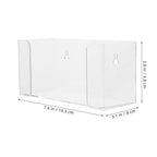 Acrylic Wall Mount Glove Dispenser and Mask Holder Storage Box - Image 2