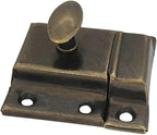 QCAA Oval Turn Cabinet Latch, for Cupboard & Other Furniture, Antique Brass by QCAAHardware