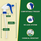 Heluva Green Heavy Duty 24oz Clear Plastic Spray Bottles - Image 5